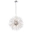 Elegant Lighting Solace 9-Lights Modern Iron Pendant in Chrome
