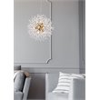 Elegant Lighting Solace 9-Lights Modern Iron Pendant in Gold Finish