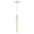 Elegant Lighting Weston 1-Light Modern Metal and Crystal Pendant in Chrome