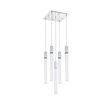 Elegant Lighting Weston 5-Light Modern Metal and Crystal Pendant - Chrome