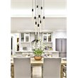 Elegant Lighting Weston 9-Light Modern Metal and Crystal Pendant in Black