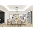 Elegant Lighting Weston 9-Light Modern Metal and Crystal Pendant in Black