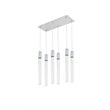 Elegant Lighting Weston 6-Lights Modern Metal and Crystal Pendant in Chrome