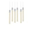 Elegant Lighting Weston 6-Lights Modern Metal and Crystal Pendant in Chrome
