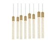 Elegant Lighting Weston 8-Lights Modern Metal and Crystal Pendant in Satin Gold