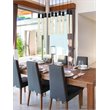 Elegant Lighting Weston 10-Lights Modern Metal and Crystal Pendant in Black