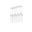 Elegant Lighting Weston 10-Lights Modern Metal and Crystal Pendant in Chrome