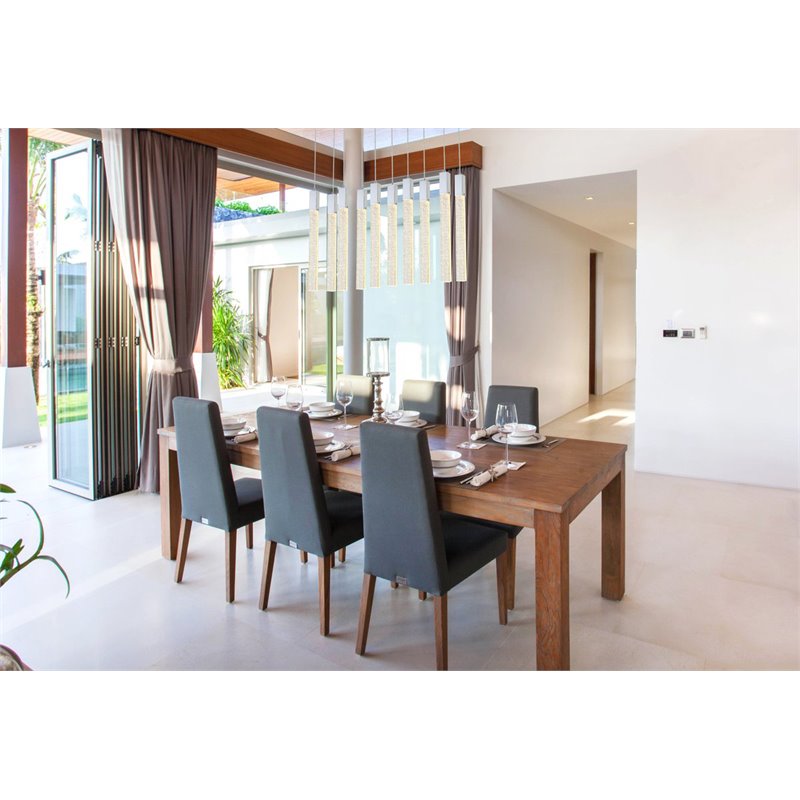 Elegant Lighting Weston 10-Lights Modern Metal and Crystal Pendant in Chrome