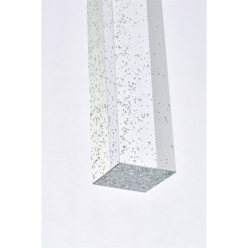 Elegant Lighting Weston 13-Light Modern Metal and Crystal Pendant in Black