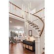 Elegant Lighting Weston 16-Light Modern Metal and Crystal Pendant in Chrome