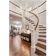 Elegant Lighting Weston 16-Light Modern Metal and Crystal Pendant in Chrome