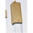 Elegant Lighting Weston 16-Light Modern Metal and Crystal Pendant in Satin Gold