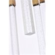 Elegant Lighting Weston 16-Light Modern Metal and Crystal Pendant in Satin Gold