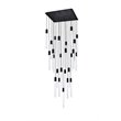 Elegant Lighting Weston 25-Light Modern Metal and Crystal Pendant in Black