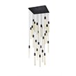Elegant Lighting Weston 25-Light Modern Metal and Crystal Pendant in Black
