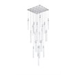 Elegant Lighting Weston 25-Light Modern Metal and Crystal Pendant in Chrome