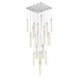 Elegant Lighting Weston 25-Light Modern Metal and Crystal Pendant in Chrome
