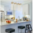 Elegant Lighting Weston 25-Light Modern Metal and Crystal Pendant in Satin Gold