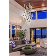 Elegant Lighting Weston 36-Lights Modern Metal and Crystal Pendant in Black