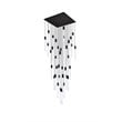Elegant Lighting Weston 36-Lights Modern Metal and Crystal Pendant in Black