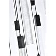 Elegant Lighting Weston 36-Lights Modern Metal and Crystal Pendant in Black