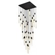 Elegant Lighting Weston 36-Lights Modern Metal and Crystal Pendant in Black