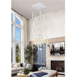 Elegant Lighting Weston 36-Lights Modern Metal and Crystal Pendant in Chrome
