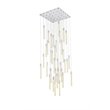 Elegant Lighting Weston 36-Lights Modern Metal and Crystal Pendant in Chrome
