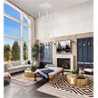 Elegant Lighting Weston 36-Lights Modern Metal and Crystal Pendant in Chrome