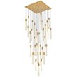 Elegant Lighting Weston 36-Lights Modern Metal and Crystal Pendant in Satin Gold