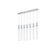 Elegant Lighting Weston 7-Lights Modern Metal and Crystal Pendant in Chrome