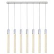 Elegant Lighting Weston 7-Lights Modern Metal and Crystal Pendant in Chrome