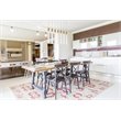 Elegant Lighting Weston 7-Lights Modern Metal and Crystal Pendant in Satin Gold