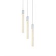 Elegant Lighting Weston 3-Light Modern Metal and Crystal Pendant in Chrome