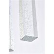 Elegant Lighting Weston 3-Light Modern Metal and Crystal Pendant in Chrome
