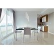 Elegant Lighting Weston 3-Light Modern Metal and Crystal Pendant in Chrome