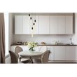 Elegant Lighting Weston 5-Light Modern Metal and Crystal Pendant in Black