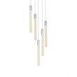 Elegant Lighting Weston 5-Light Modern Metal and Crystal Pendant in Chrome