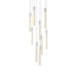 Elegant Lighting Weston 9-Lights Modern Metal and Crystal Pendant in Chrome