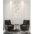 Elegant Lighting Weston 9-Lights Modern Metal and Crystal Pendant in Satin Gold