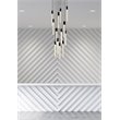 Elegant Lighting Weston 13-Lights Modern Metal and Crystal Pendant in Black