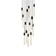 Elegant Lighting Weston 13-Lights Modern Metal and Crystal Pendant in Black