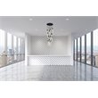 Elegant Lighting Weston 13-Lights Modern Metal and Crystal Pendant in Black