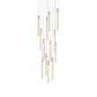 Elegant Lighting Weston 13-Lights Modern Metal and Crystal Pendant in Chrome