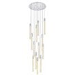 Elegant Lighting Weston 13-Lights Modern Metal and Crystal Pendant in Chrome
