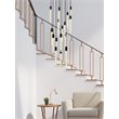 Elegant Lighting Weston 16-Lights Modern Metal and Crystal Pendant in Black