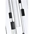 Elegant Lighting Weston 16-Lights Modern Metal and Crystal Pendant in Black