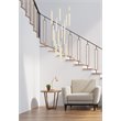 Elegant Lighting Weston 16-Lights Modern Metal and Crystal Pendant in Chrome