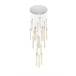 Elegant Lighting Weston 25-Lights Modern Metal and Crystal Pendant in Chrome