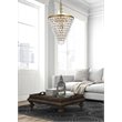 Elegant Lighting Nordic 7 Lights Iron and Crystal Chandelier in Brass